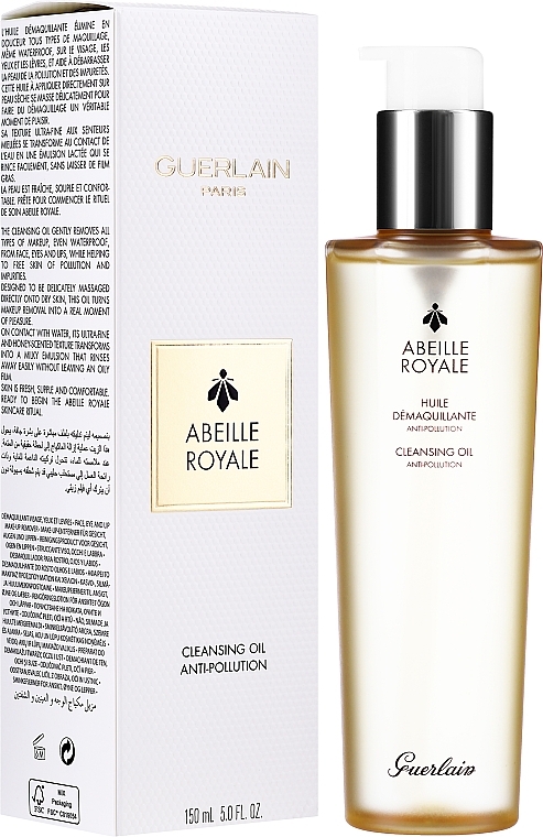 Cleansing Face Oil - Guerlain Abeille Royale Anti-Pollution Cleansing Oil — photo N9