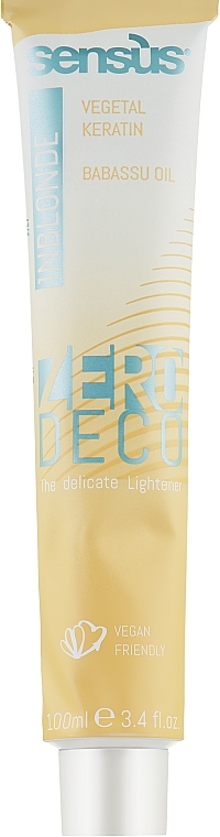 Delicate Hair Lightening Cream - Sensus Inblonde Zero Deco Delicate Lightening Cream — photo N3