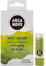 Prickly Pear & Acai Berry Lip Balm - Arganove Soft Again Anti-Aging Lip Balm — photo N1