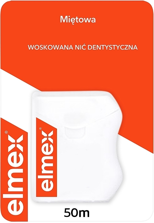 Dental Floss with Mint Scent, 50m - Elmex Mint Waxed Dental Floss — photo N18