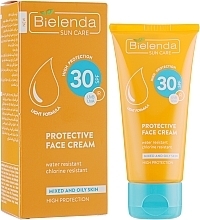 Fragrances, Perfumes, Cosmetics Oily & Combination Skin Cream - Bielenda Sun Care Cream SPF30