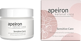 Fragrances, Perfumes, Cosmetics Cream for Sensitive Skin - Apeiron Sensitive Care 24h Face Cream