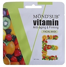 Fragrances, Perfumes, Cosmetics Anti-Ageing Face Mask - Mond'Sub Vitamin E Anti-Aging & Firming Facial Mask