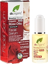 Fragrances, Perfumes, Cosmetics Face Serum "Rose" - Dr. Organic Rose Facial Serum