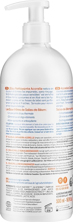 Organic Hypoallergenic Cleansing Water - Acorelle — photo N2