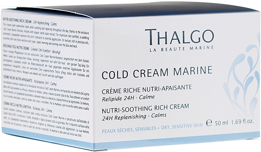 Repairing Cream for Extra Dry and Sensitive Skin - Thalgo Cold Cream Marine Nutri-Soothing Rich Cream — photo N2