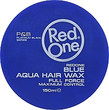 Ultra Strong Hold Hair Aqua Wax - RedOne Aqua Hair Wax Blue — photo N4