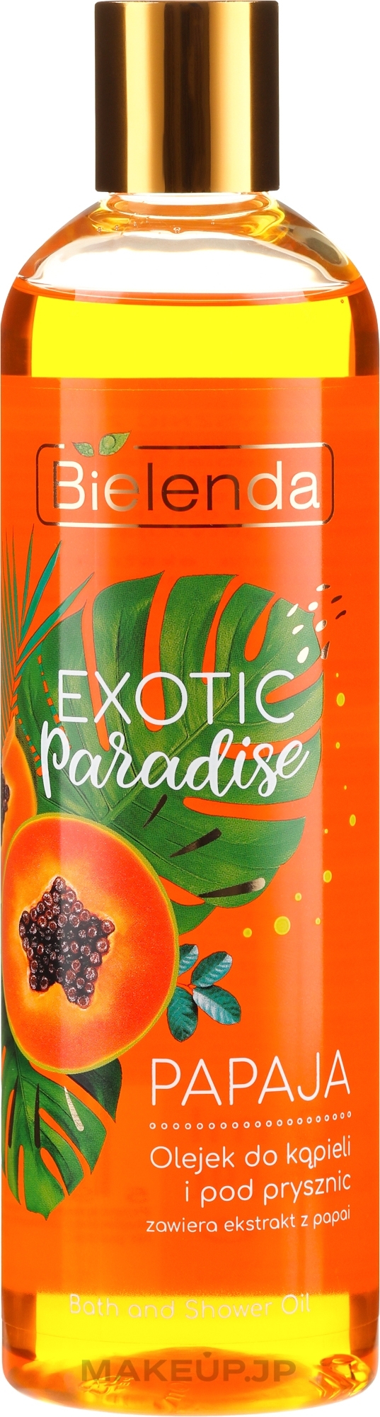 Papaya Shower Gel - Bielenda Exotic Paradise Bath & Shower Oil — photo 400 ml