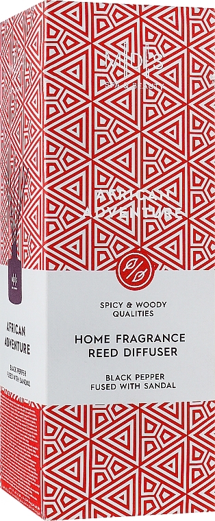 Reed Diffuser "African Adventures" - MDS Spa&Beauty African Adventure Home Fragrance Reed Diffuser — photo N2