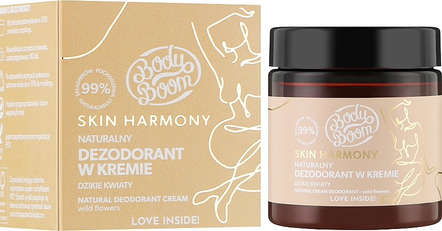 Cream Deodorant 'Wild Flowers' - BodyBoom Skin Harmony Natural Cream Deodorant — photo N2