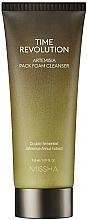 Fragrances, Perfumes, Cosmetics Anti-Aging Mask-Cleansing Foam - Missha Time Revolution Artemisia Pack Foam Cleanser