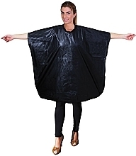 Fragrances, Perfumes, Cosmetics Hairdressing Cape 137x100 cm, black - Eurostil