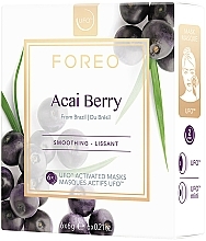 Softening Acai Berry Face Mask - Foreo UFO Activated Mask Smoothing Acai Berry — photo N6