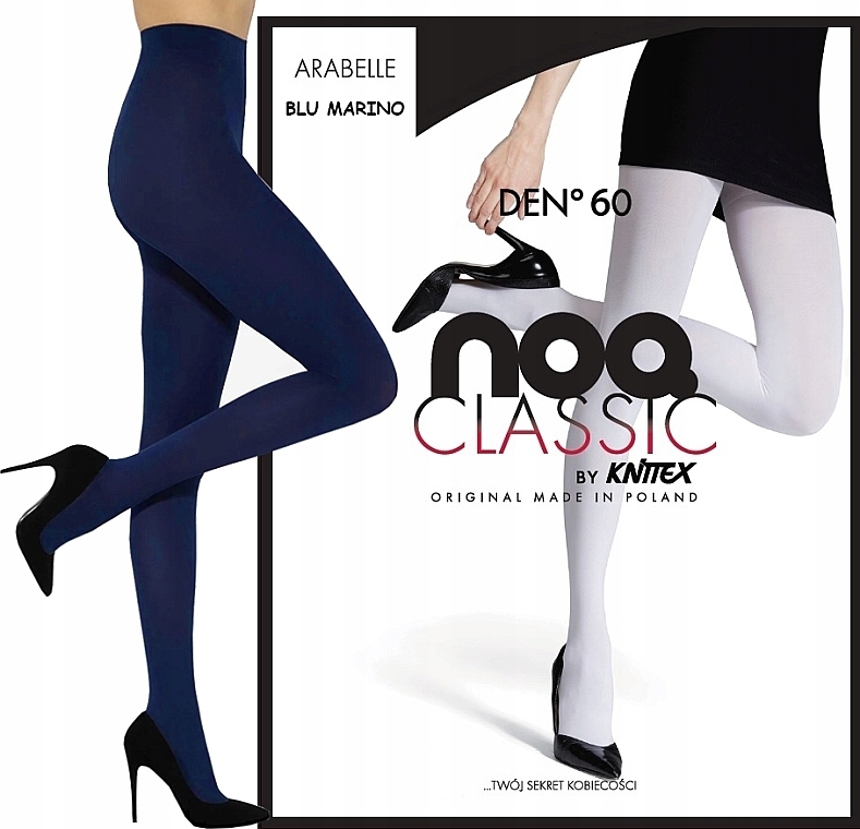 Tights 'Arabelle', 60 Den, blu marino - Knittex — photo N5