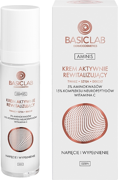 Actively Revitalizing Day Face Cream - BasicLab Aminis Active Revitalizing Day Face Cream — photo N1