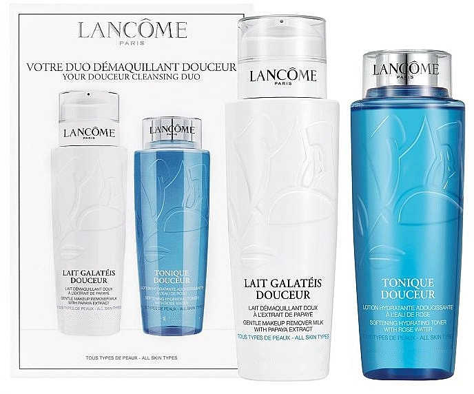 Set - Lancome Duo Douceur Cleanser (ton/400ml + milk/400ml) — photo N1