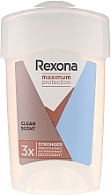 Antiperspirant-Cream "Maximum Protection" - Rexona Women Maximum Protection Clean Scent Fresh Stick Anti-transpirant — photo N1