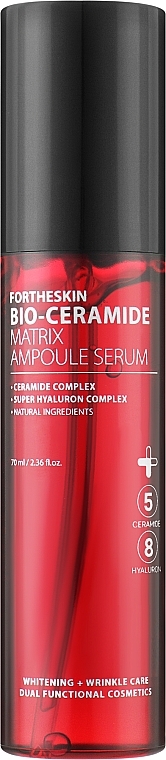 Ceramide Face Serum - Fortheskin Bio Ceramide Matrix Ampoule Serum — photo N1