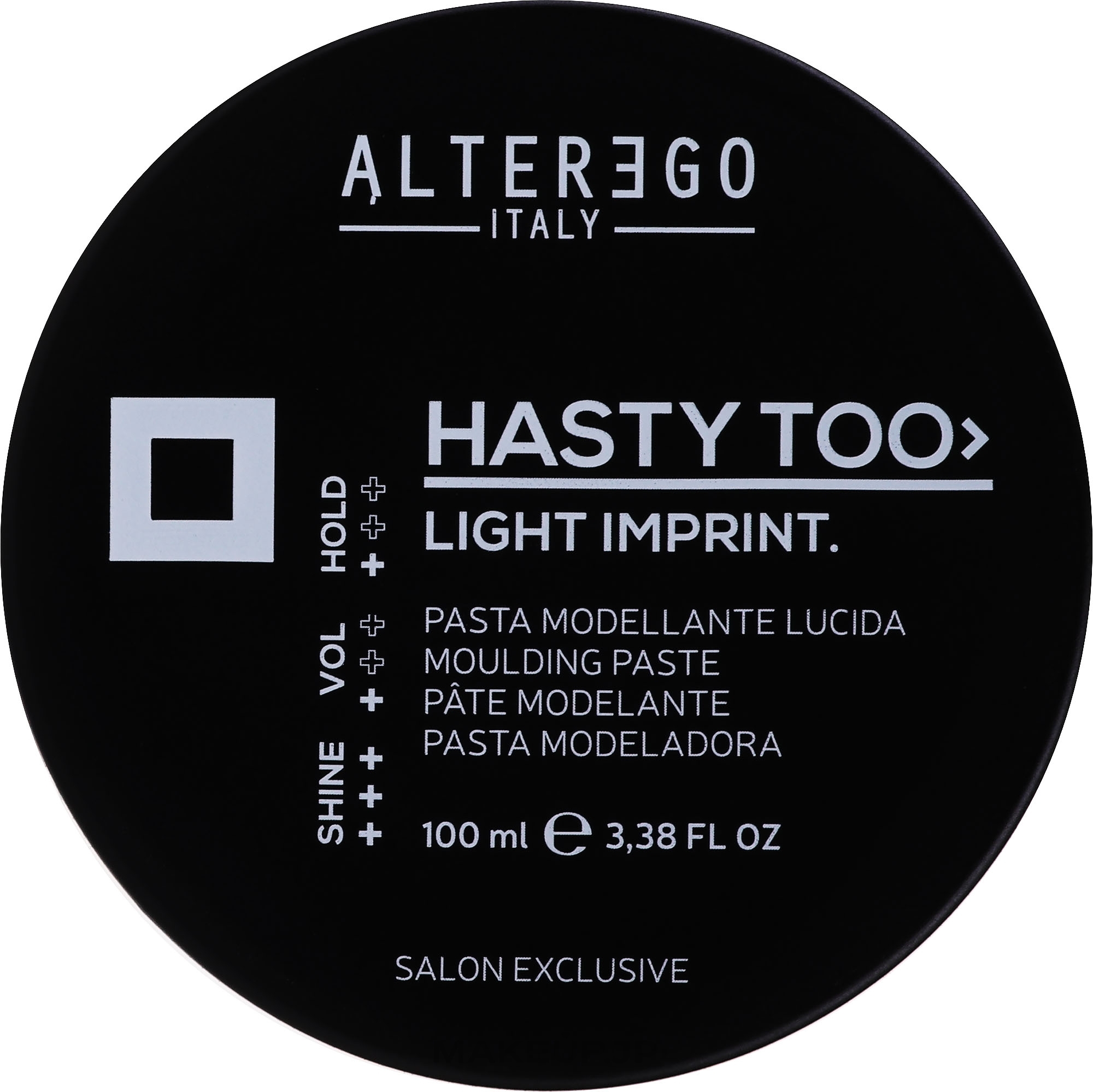 Medium Hold Hair Shine Paste - Alter Ego Hasty Too Light Imprint Molding Paste — photo 100 ml