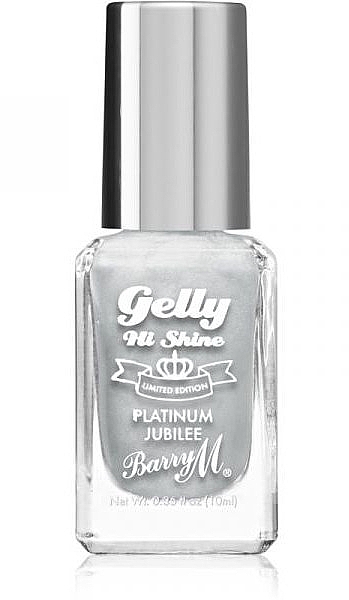 Nail Polish - Barry M Gelly Hi Shine Platinum Jubilee — photo N1