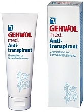 Fragrances, Perfumes, Cosmetics Antiperspirant Cream Lotion - Gehwol Med Anti-transpirant 