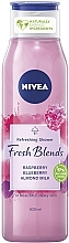 Refreshing Shower Gel - Nivea Fresh Blends Refreshing Shower Raspberry Blueberry Almond Milk — photo N1