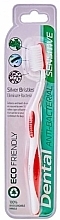 Toothbrush, red - Dental Sensitive Anti-bacterial Toothbrush — photo N1