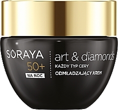 Fragrances, Perfumes, Cosmetics Rejuvenating Night Face Cream - Soraya Art&Diamonds Rejuvenating Face Cream 50+