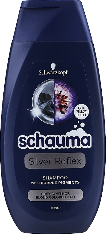 Gray Hair Shampoo - Schwarzkopf Schauma Silver Reflex Anti-Yellow Shampoo — photo N3