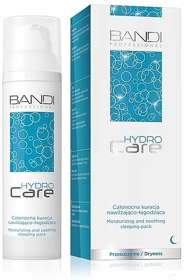 Night Face Cream - Bandi Professional Hydro Care Moisturizing And Soothing Sleeping Pack — photo N4