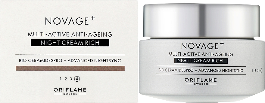 Rich Multi-Active Night Face Cream - Oriflame Novage+ Multi-Active Anti-Ageing Night Cream Rich — photo N7