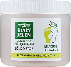 Fragrances, Perfumes, Cosmetics Hypoallergenic Foot Salt - Bialy Jelen Hypoallergenic Salt Feet 