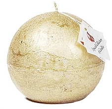 Fragrances, Perfumes, Cosmetics Natural Candle, ball, 12 cm - Ringa Golden Glow Candle