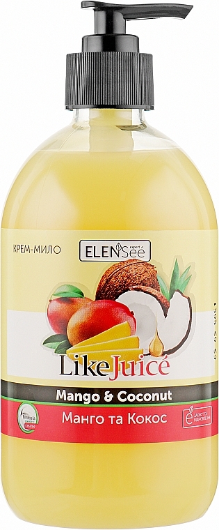 Mango & Coconut Liquid Soap - ElenSee Like Juice — photo N7