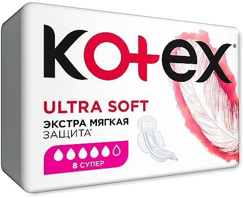 Sanitary Pads, 8 pcs - Kotex Ultra Soft Super — photo N10