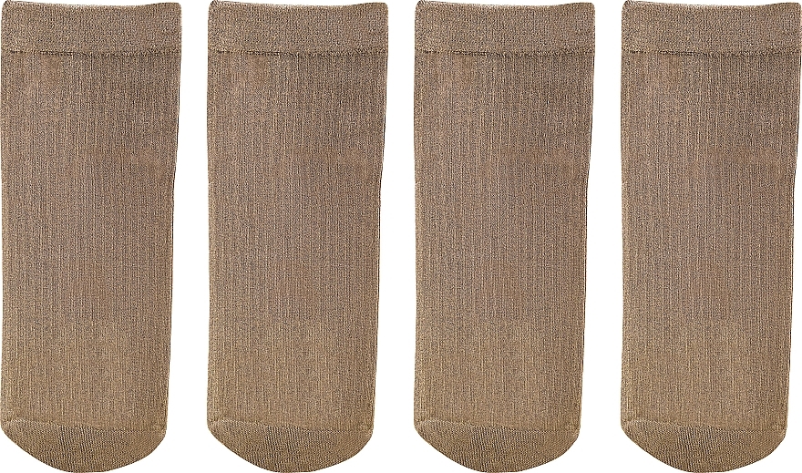 Women Socks "Fit" 2 pairs, beige - Knittex — photo N1