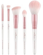 Makeup Brush Set, 5 pcs - Luvia Cosmetics Daily Essentials Prime Vegan Candy Brush Set — photo N1