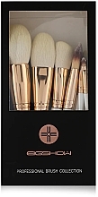 Makeup Brush Set, 10 pcs - Eigshow Beauty Champagne Gold Vegan Series Nanofiber Brush Set — photo N2