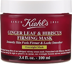 Fragrances, Perfumes, Cosmetics Form & Smooth Night Facial Mask - Kiehl`s Ginger Leaf & Hibiscus Firming Mask