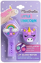 Fragrances, Perfumes, Cosmetics Set 'Watch' - Martinelia Little Unicorn Lip Gloss Watch Set (lip/gloss/2x1,1g+watch/1pcs)