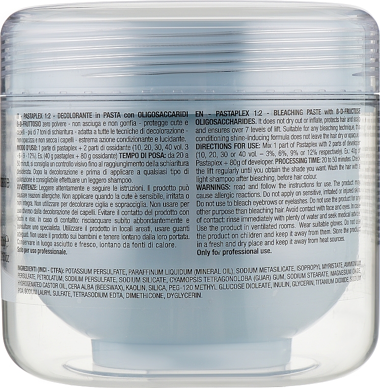 Hair Bleaching Paste with Oligosaccharides & Fructose - Trendy Hair Pastaplex — photo N9