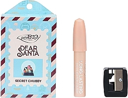 Set - PuroBio Cosmetics Secret Chubby (highlighter/3.3g + pencil/sharpener/1pcs) — photo N1