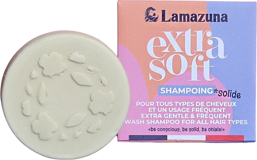 Solid Shampoo for All Hair Types - Lamazuna Extra Gentle & Frequent Wash Shampoo — photo N1