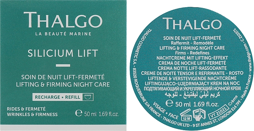 リフティング＆引き締めナイトフェイスクリーム - Thalgo Silicium Lift Intensive Lifting & Firming Night Care (交換可能なブロック)	 — photo N2