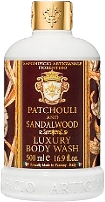 Shower Gel "Patchouli & Sandalwood" - Saponificio Artigianale Fiorentino Patchoul And Sandalwood Luxury Body Wash — photo N1