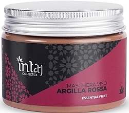 Fragrances, Perfumes, Cosmetics Cleansing Red Clay Face Mask - Intaj Cosmetics Argilla Rossa Essential Fruit Face Mask