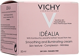 Fragrances, Perfumes, Cosmetics Smoothness and Glow Energizing Cream for Dry Skin - Vichy Idealia