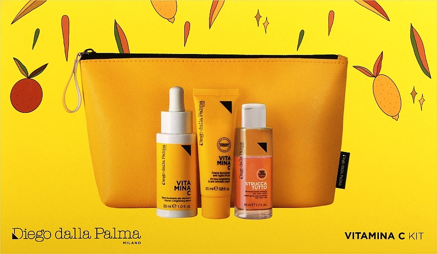 Set - Diego Dalla Palma Kit Vitamina C (f/ser/30ml + f/cresm/25ml + remov/50ml) — photo N2