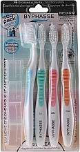 Fragrances, Perfumes, Cosmetics Medium Toothbrushes Set - Byphasse Eco-Pack Family Tooth Brushes