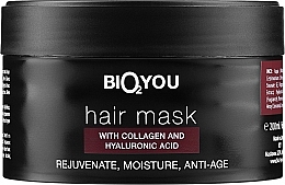 Collagen & Hyaluronic Acid Hair Mask - Bio2You Natural Hair Mask — photo N2